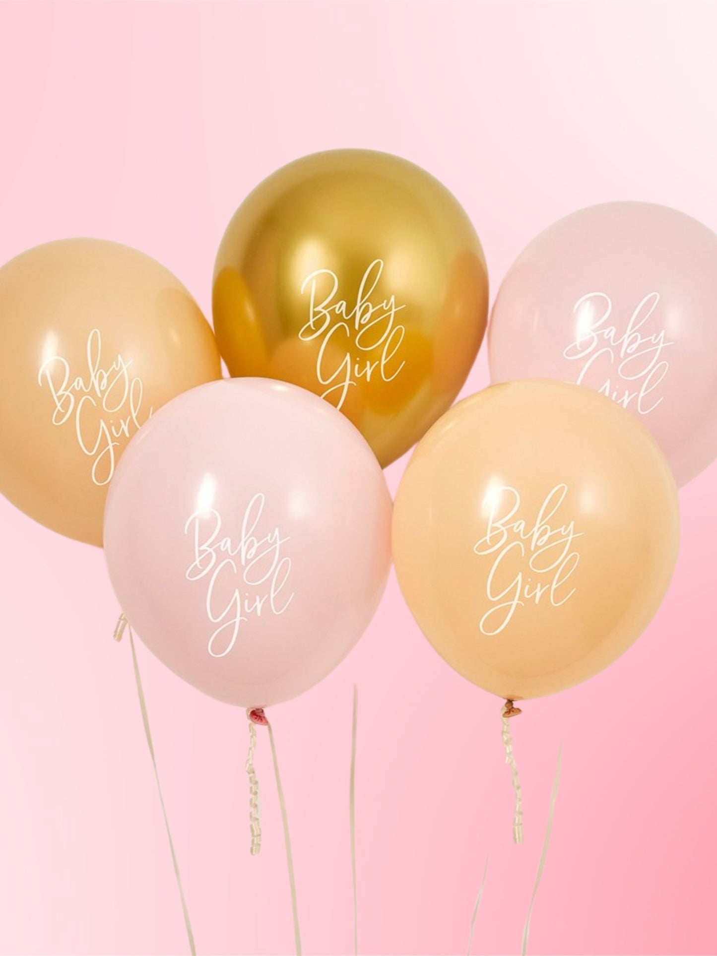 New Baby Girl Balloons - Patisserie Valerie