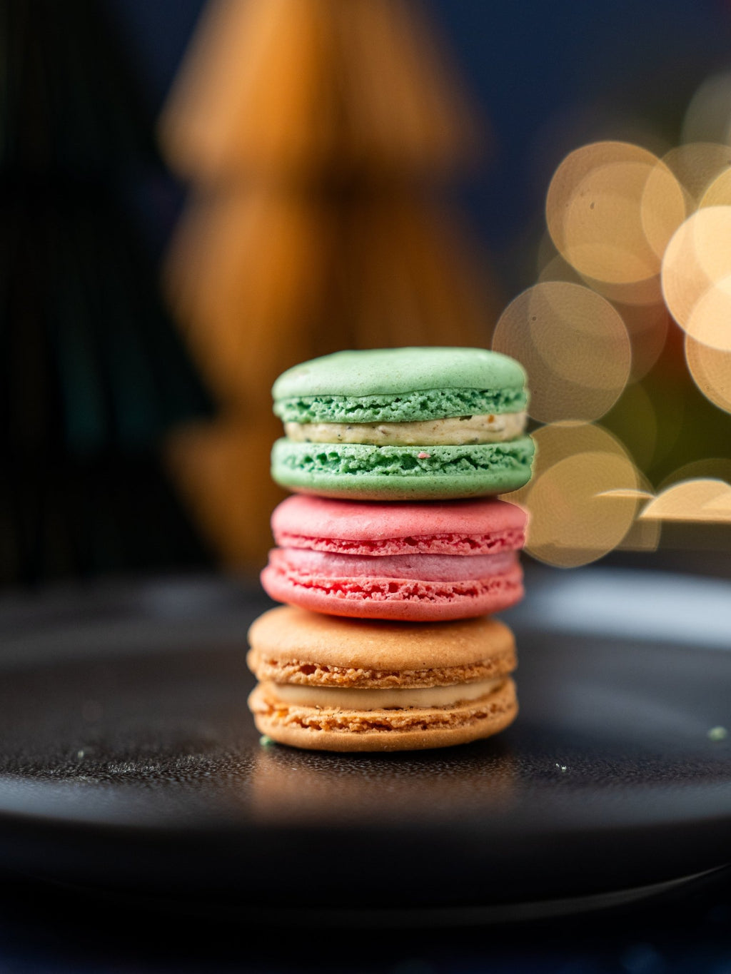 Pistachio, Raspberry & Salted Caramel Macarons Gift Box - Patisserie Valerie
