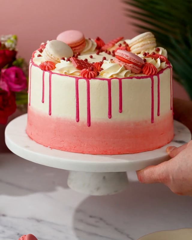 Blush Pink Celebration Drip Cake