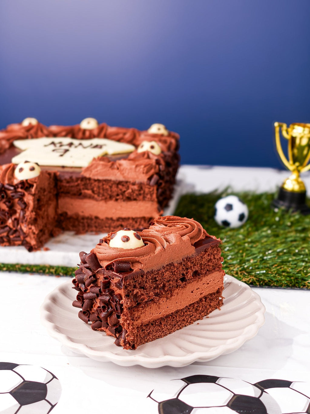 Chocolate Football Cake