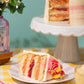 Classic Rhubarb & Custard Sponge Cake