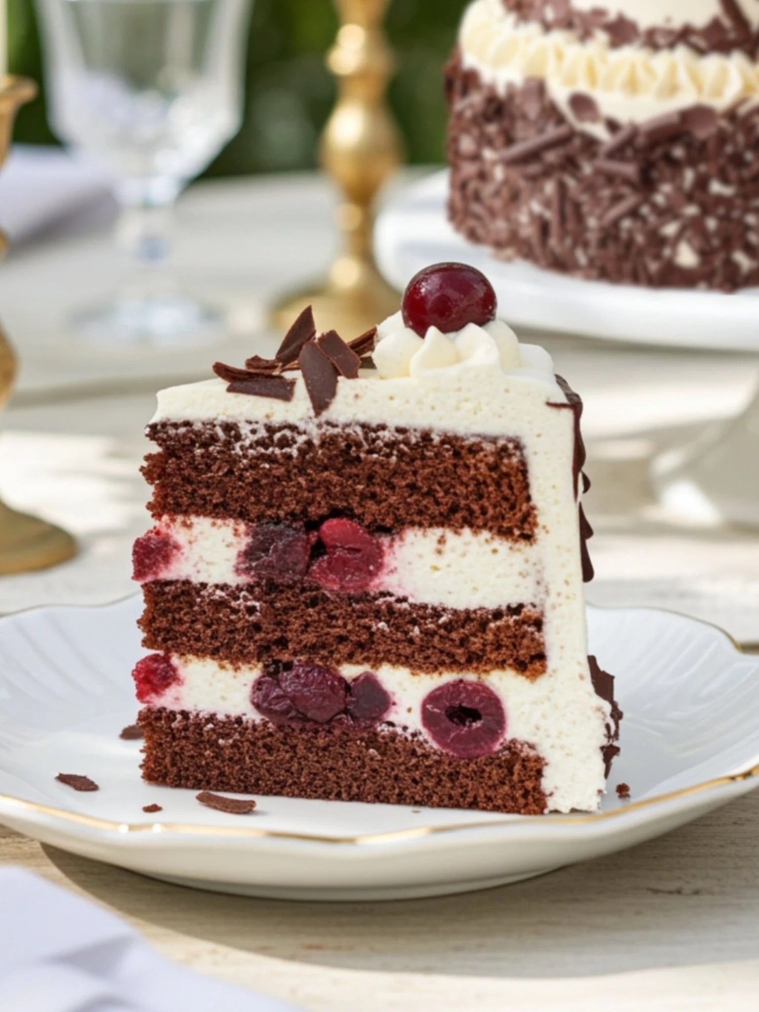 Luxury Black Forest Gateau With Kirsch – Centenary Edition Celebration Cake