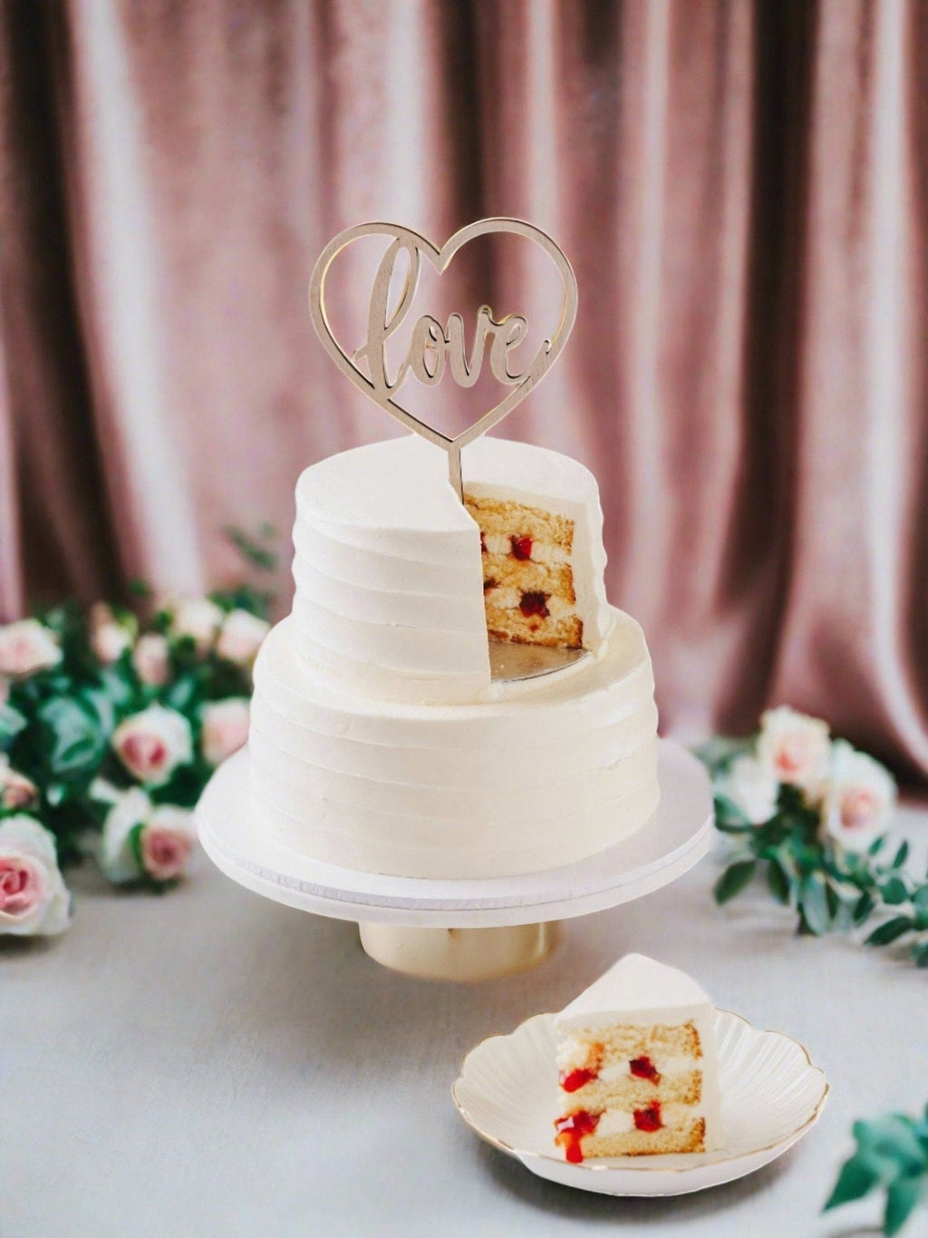 Patisserie Valerie's handmade Vanilla Two Tier Wedding Cake