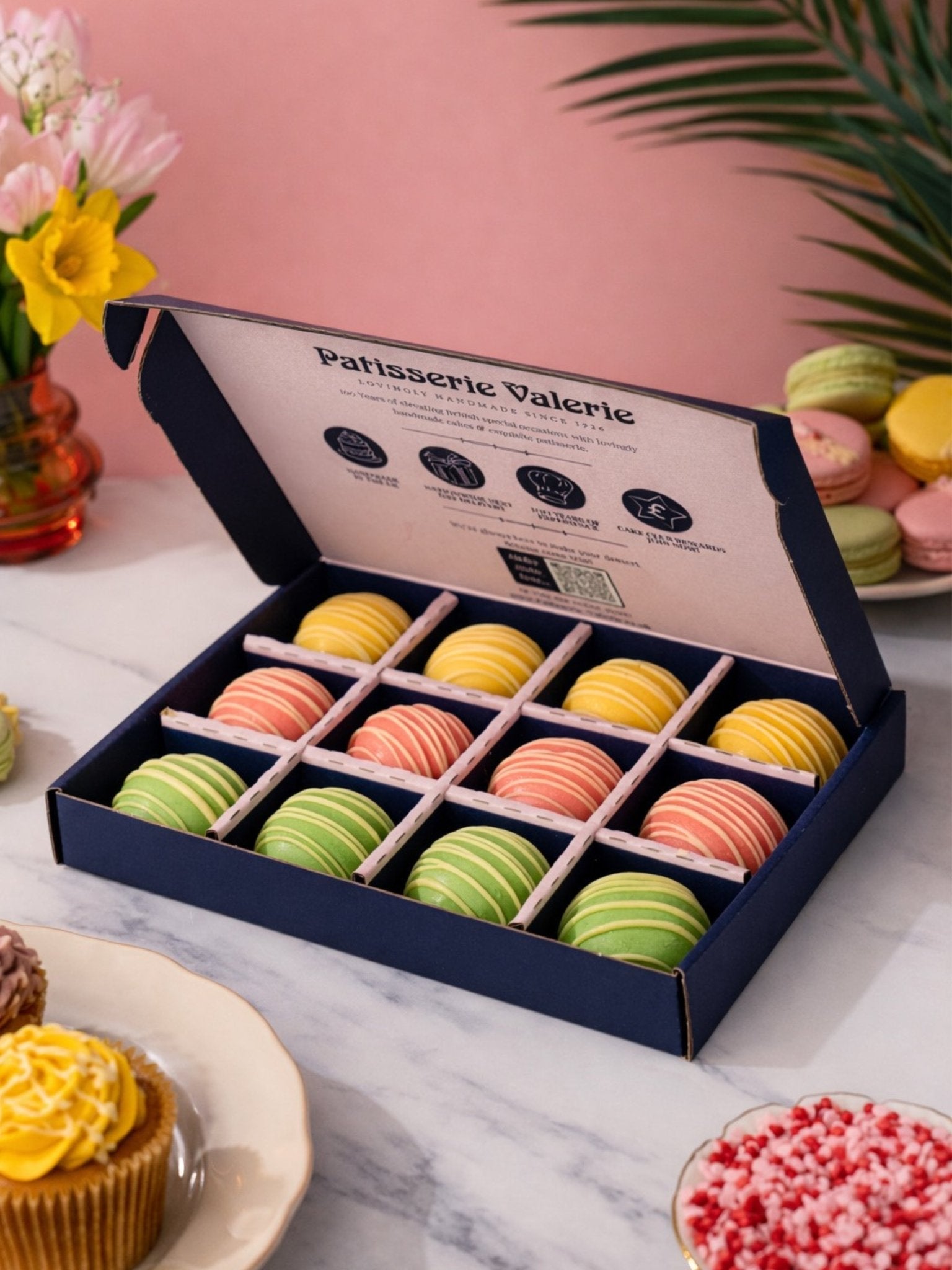 Raspberry Cake Bites Gift Box