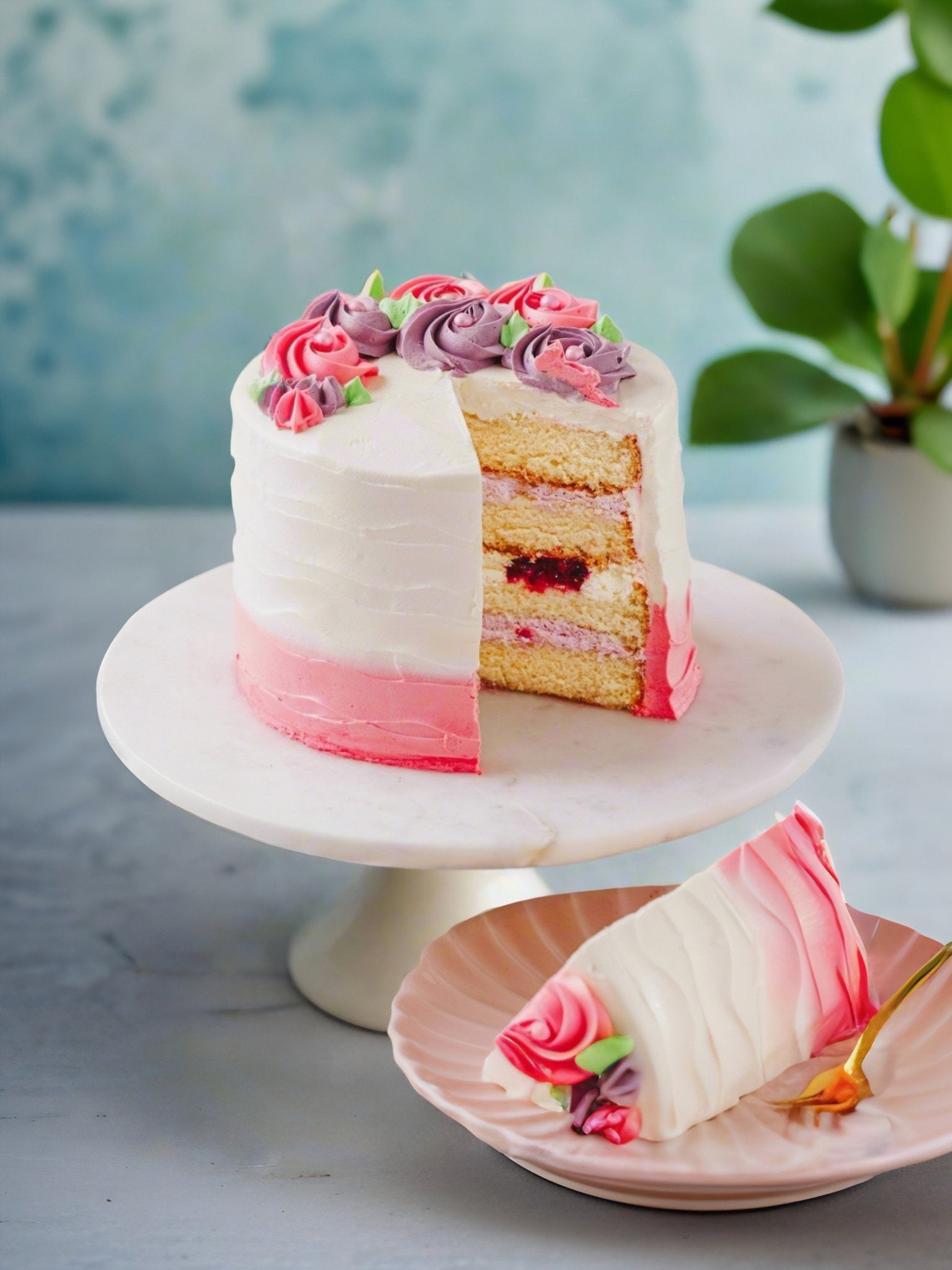 Patisserie Valerie's handmade Rose Cake cake delivery 