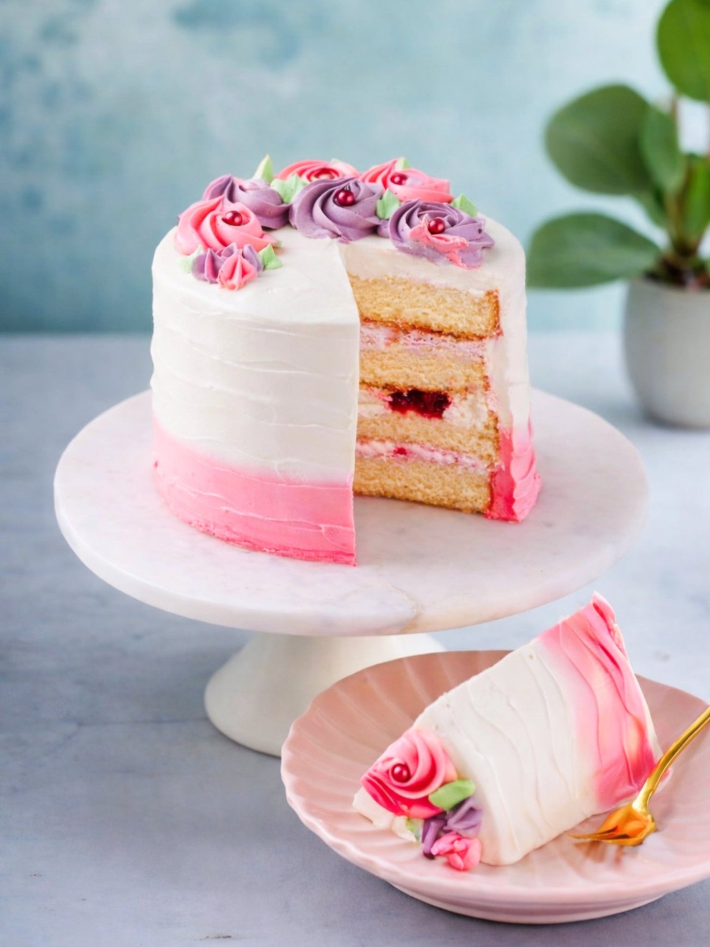 Rose Cake - Patisserie Valerie