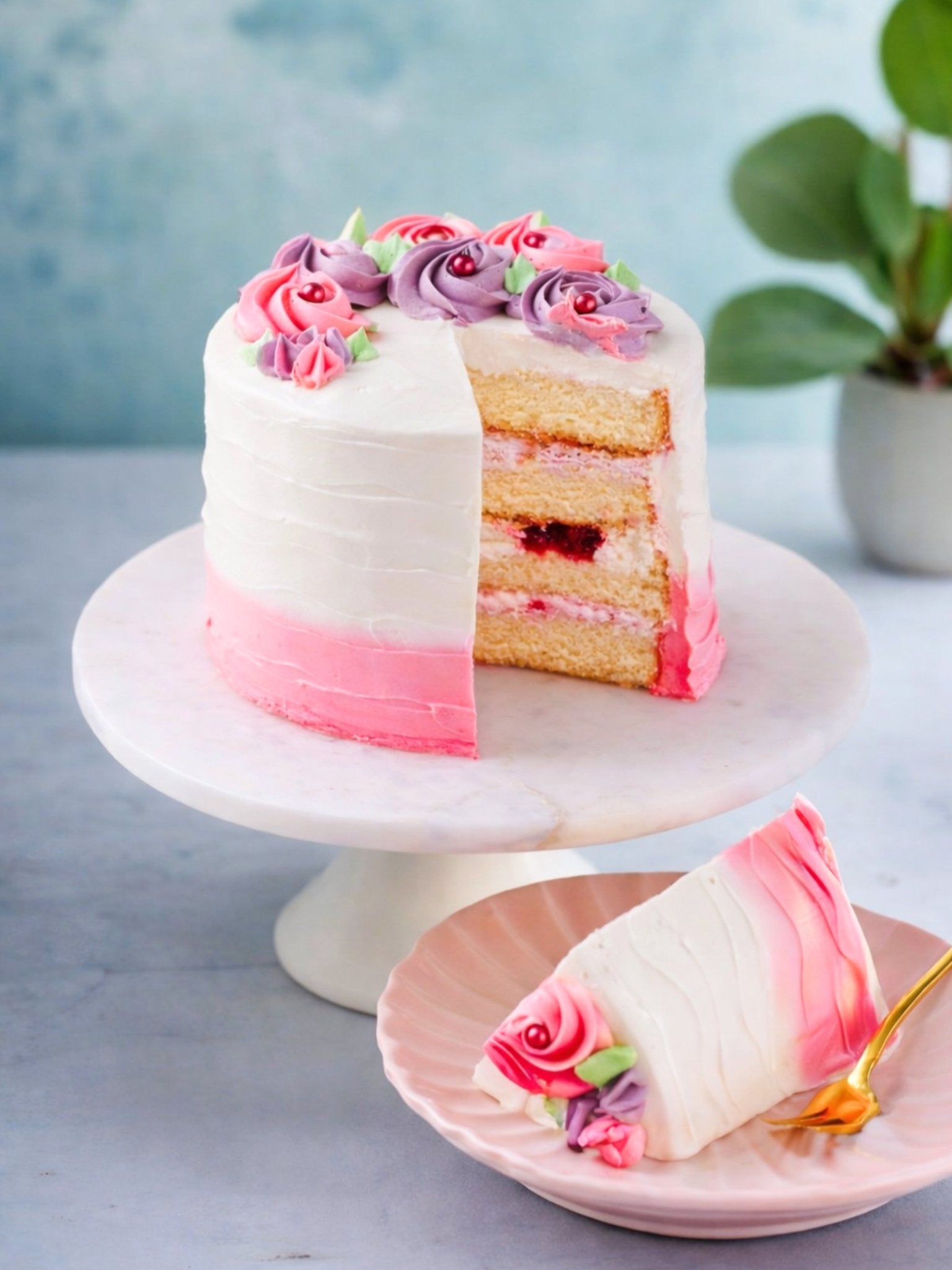 Rose Cake - Patisserie Valerie