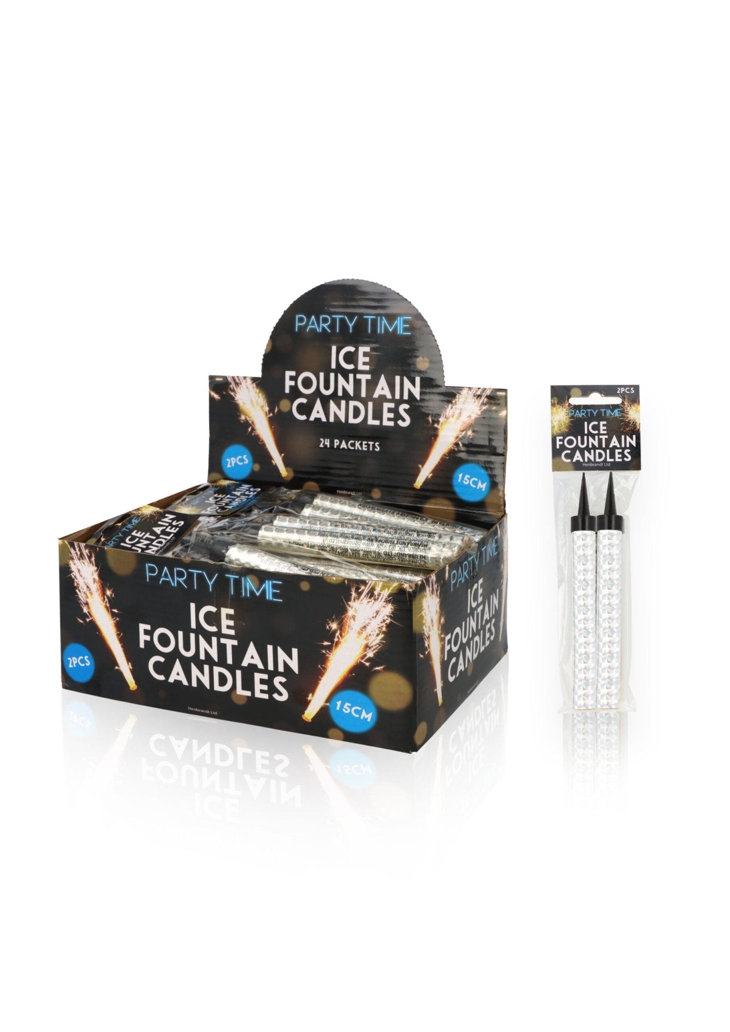 Silver Ice Fountain Candle - Pack of 2 - Patisserie Valerie
