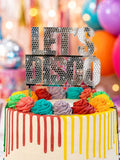 Silver 'Let's Disco' Acrylic Cake Topper - Patisserie Valerie
