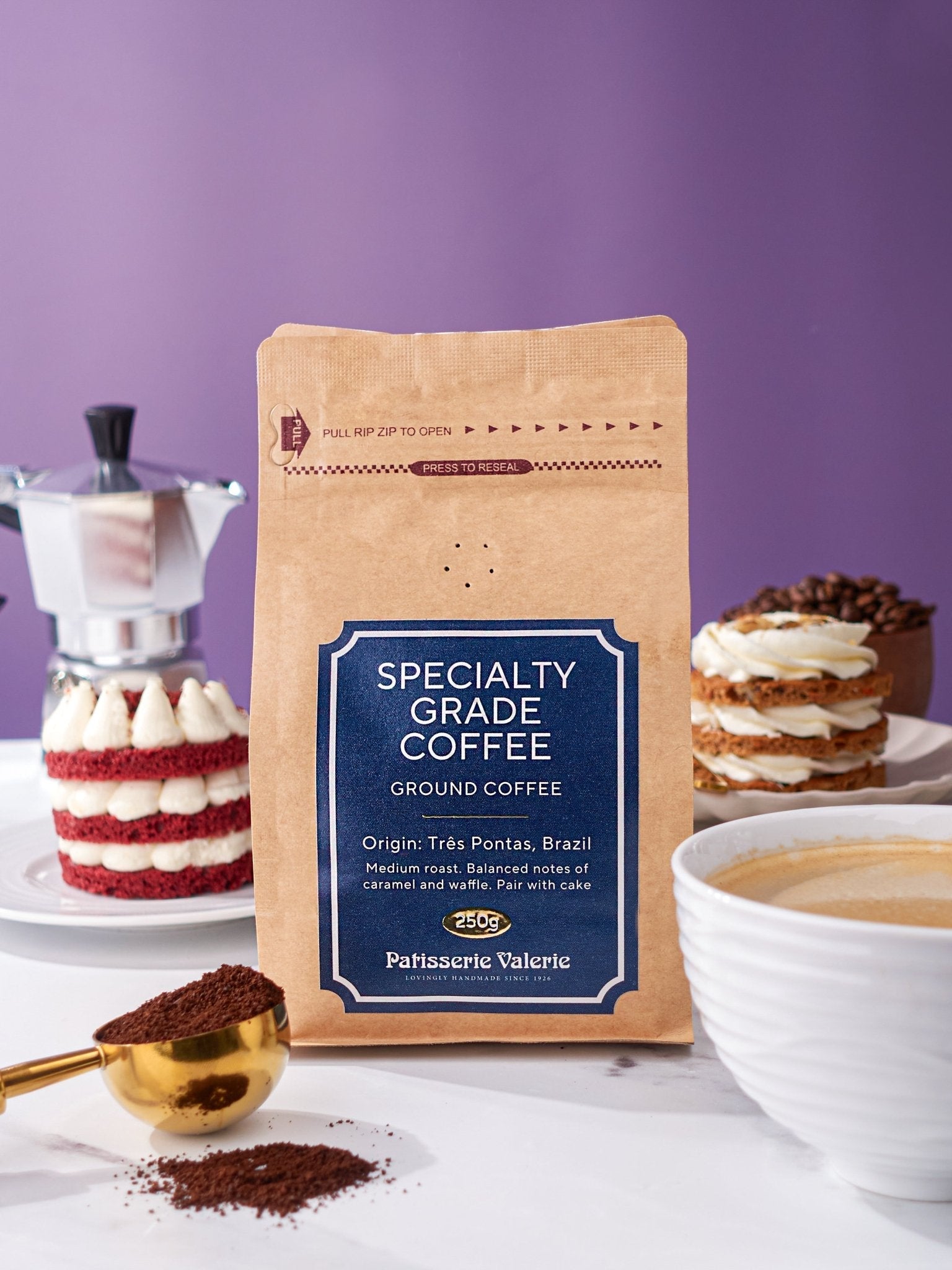 Specialty Grade Coffee - Ground - Patisserie Valerie