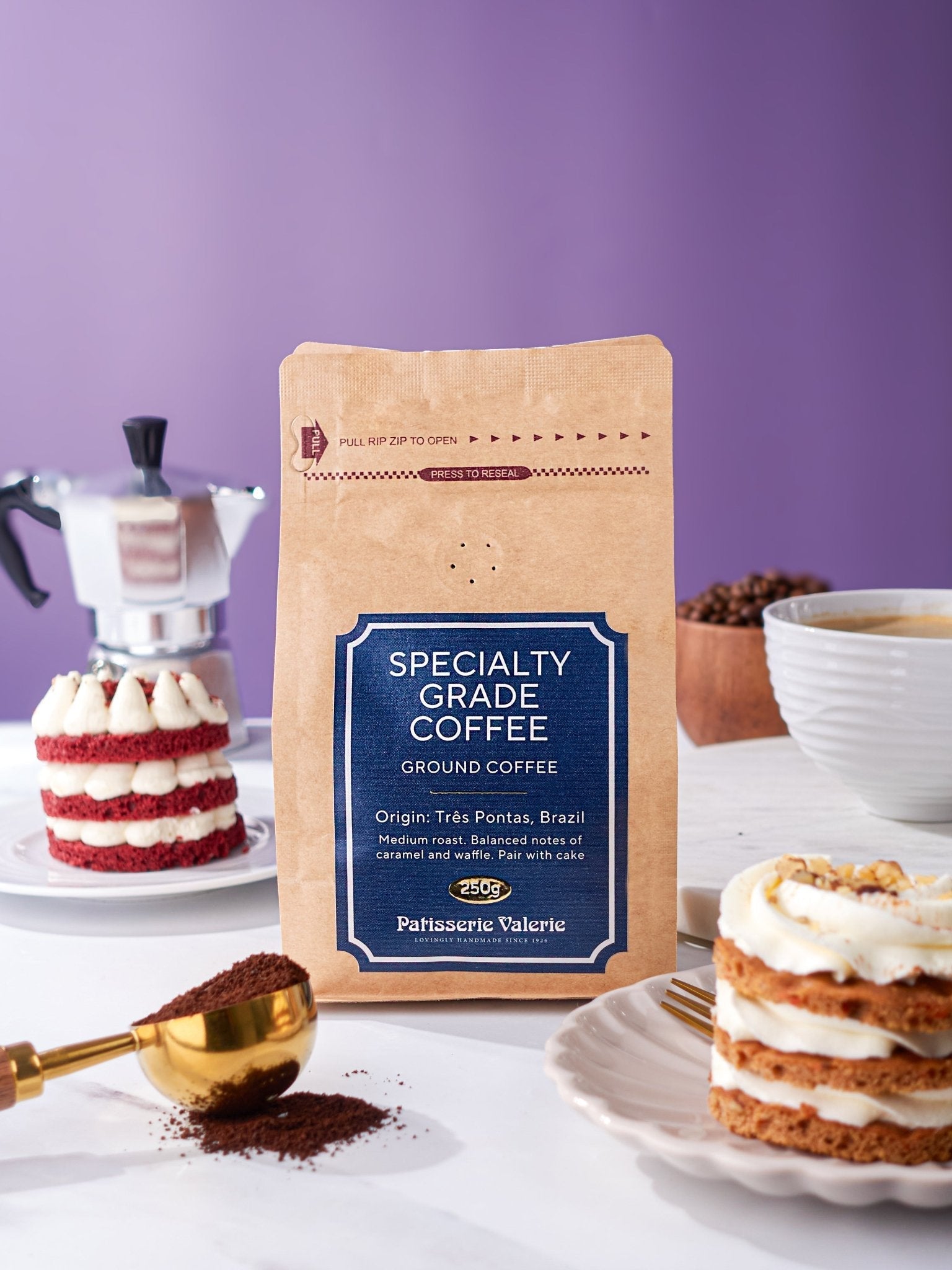 Specialty Grade Coffee - Ground - Patisserie Valerie