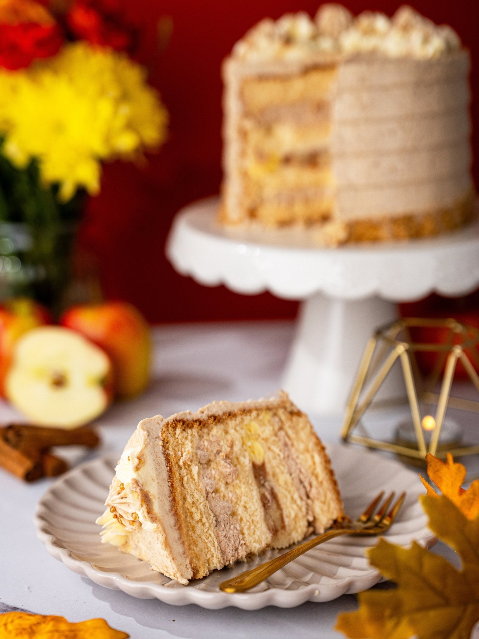 Spiced Apple & Cinnamon Cake - Patisserie Valerie