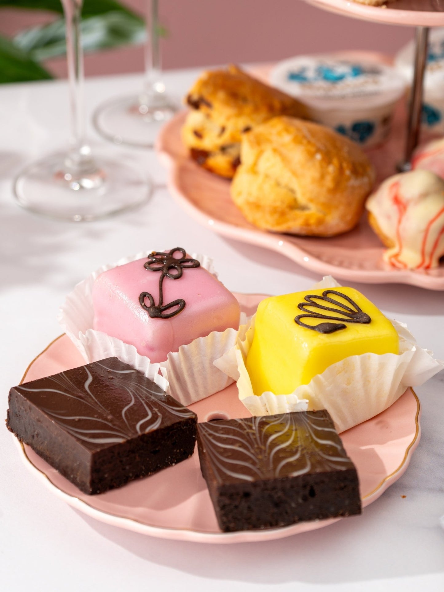 Patisserie Valerie's handmade Springtime Seasonal Afternoon Tea cake delivery 