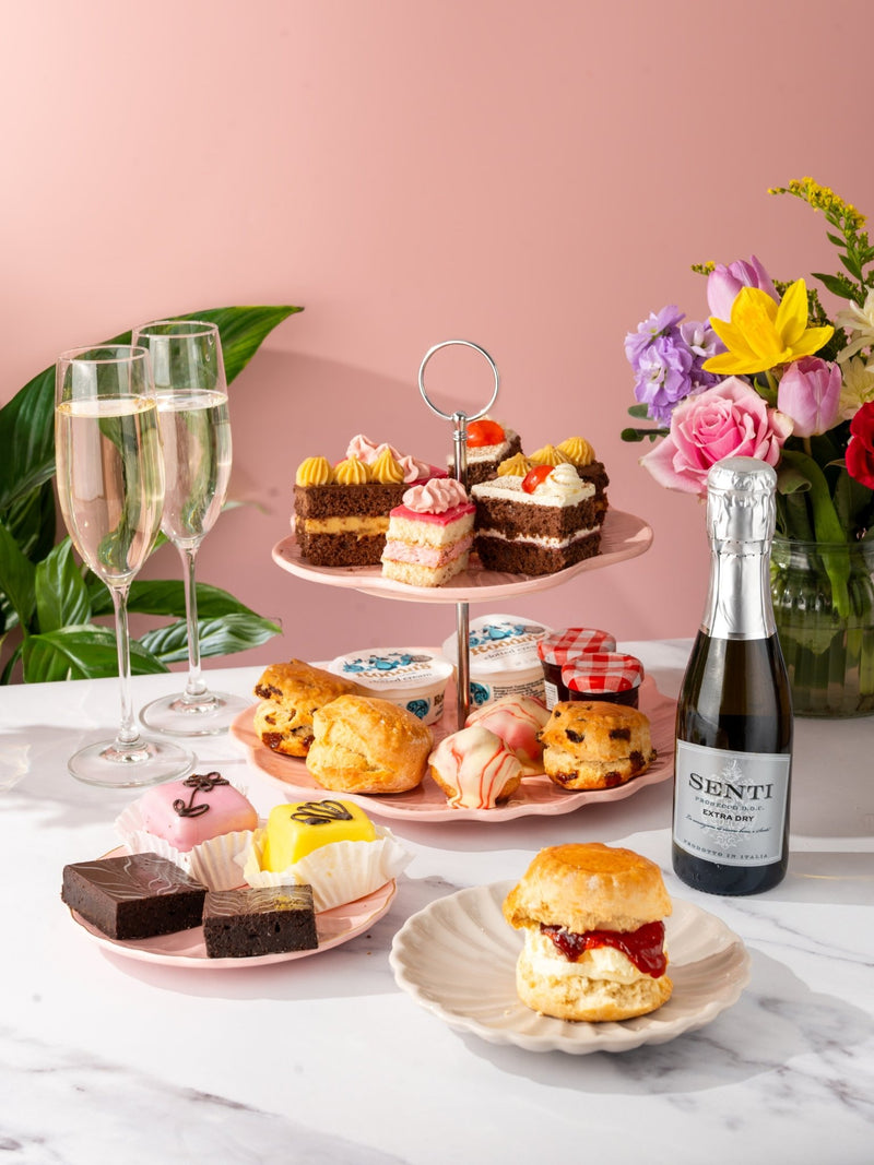 Patisserie Valerie's handmade Springtime Seasonal Afternoon Tea cake delivery 