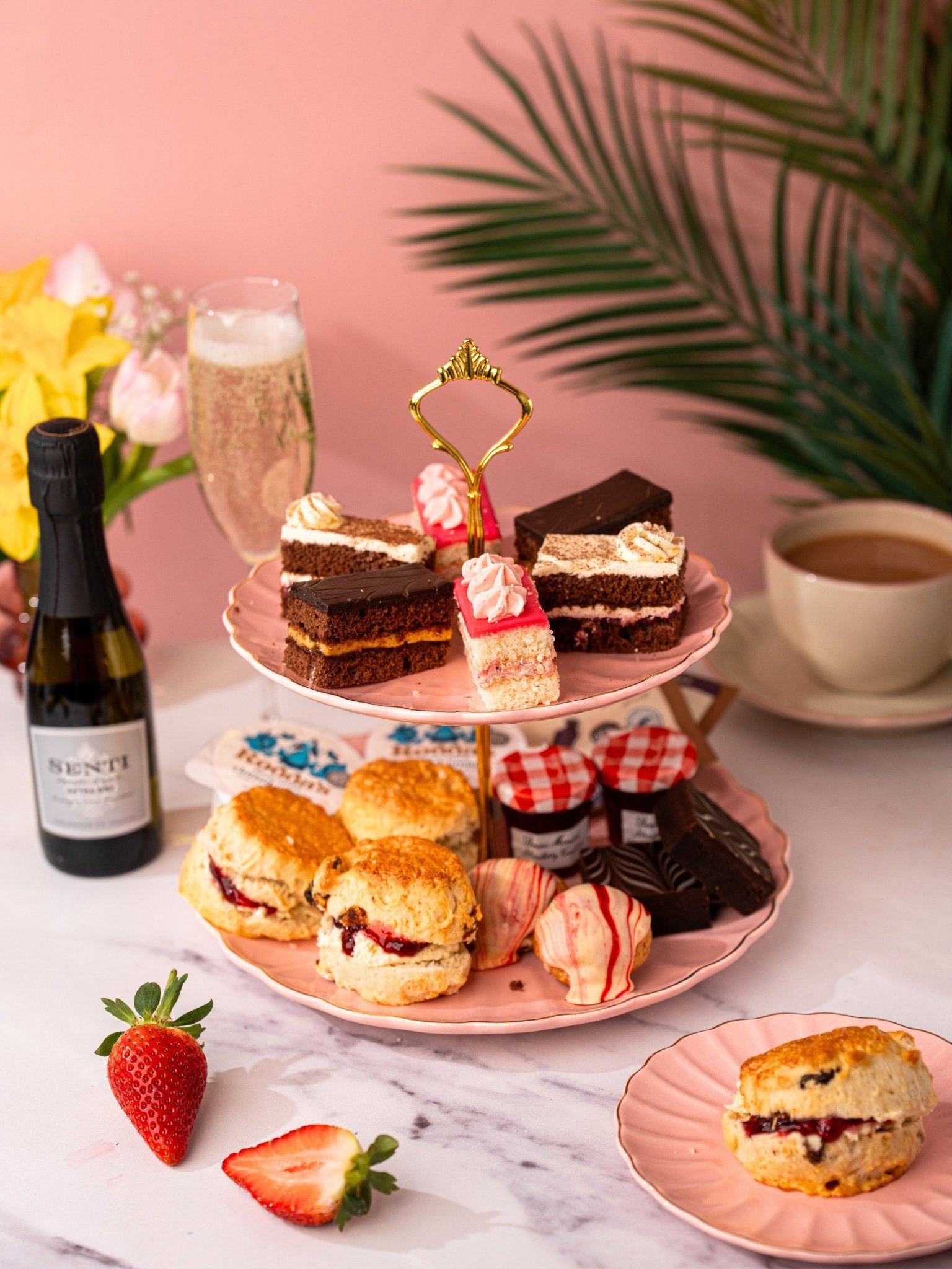 Springtime Seasonal Afternoon Tea with Prosecco - Patisserie Valerie