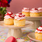 Strawberry Royale Golden Génoise Cupcakes - Patisserie Valerie