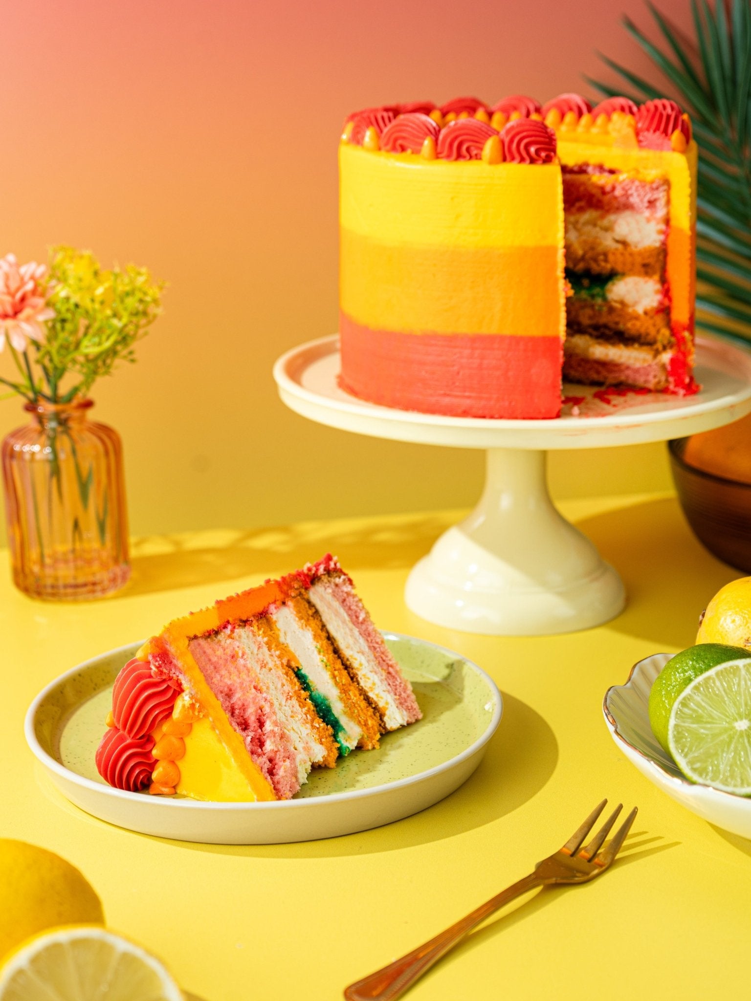 Sunny Citrus Delight Cake - Patisserie Valerie