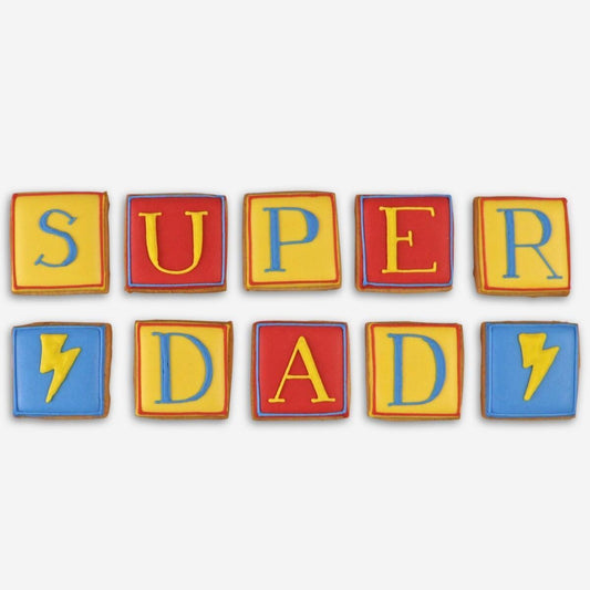 Biscuiteers Super Dad Gingerbread Biscuits Gift Box 60g