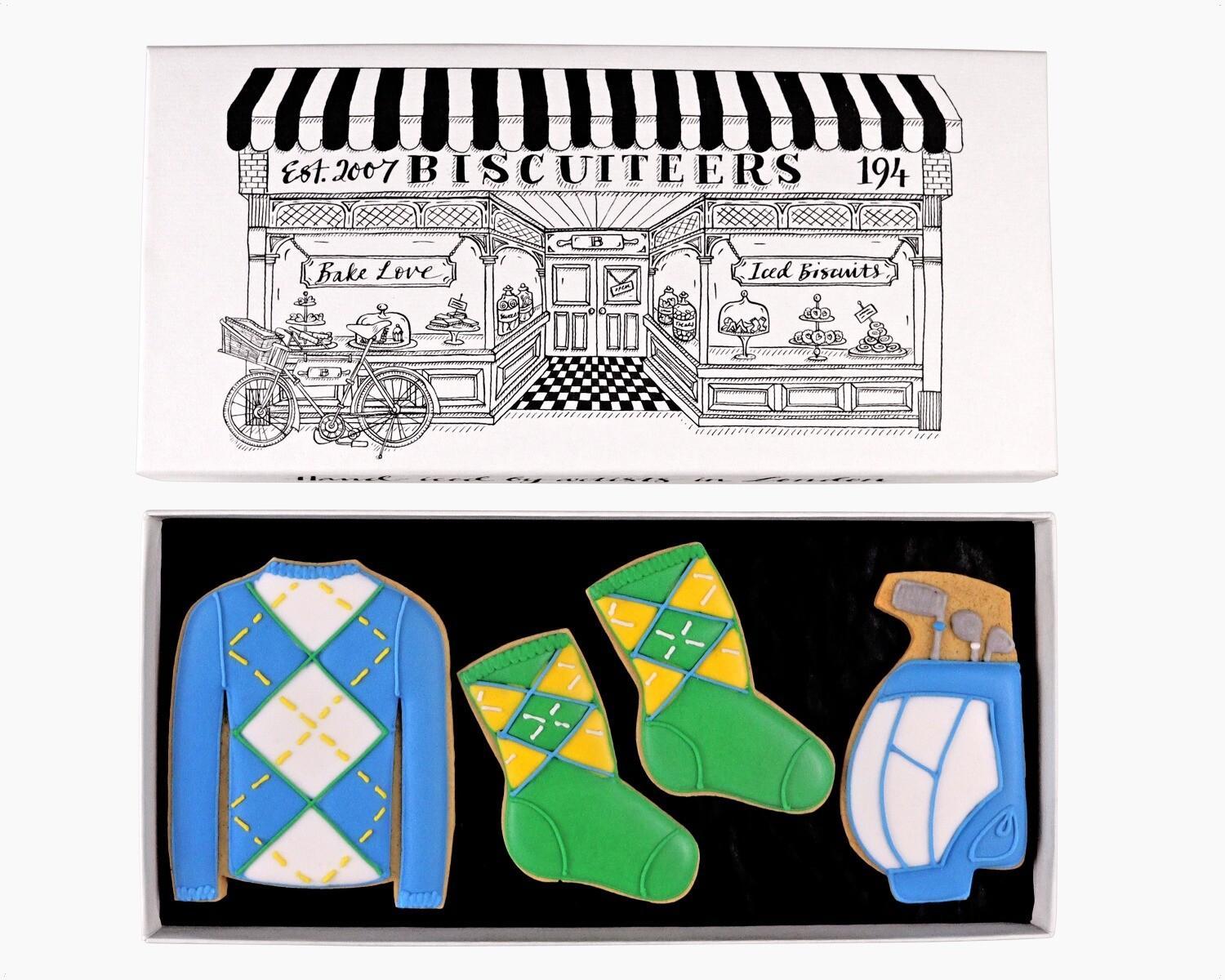 Patisserie Valerie's handmade Biscuiteers 'Tee and Biscuits' Letterbox Biscuits 60g cake delivery 