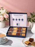 Assorted Old School Favourites traybakes in an open Patisserie Valerie gift box
