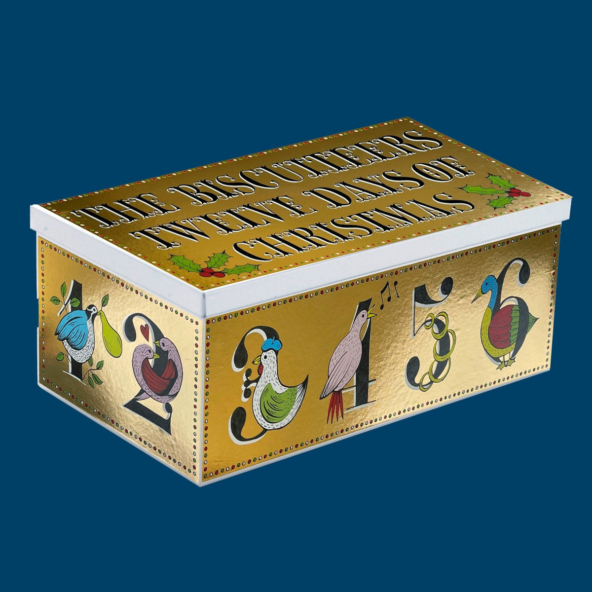 Biscuiteers Twelve Days Of Christmas Luxe Biscuit Tin