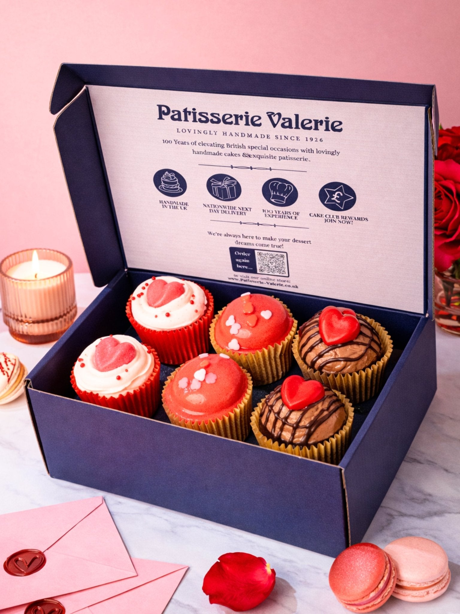 Valentine's Cupcakes Gift Box - Patisserie Valerie