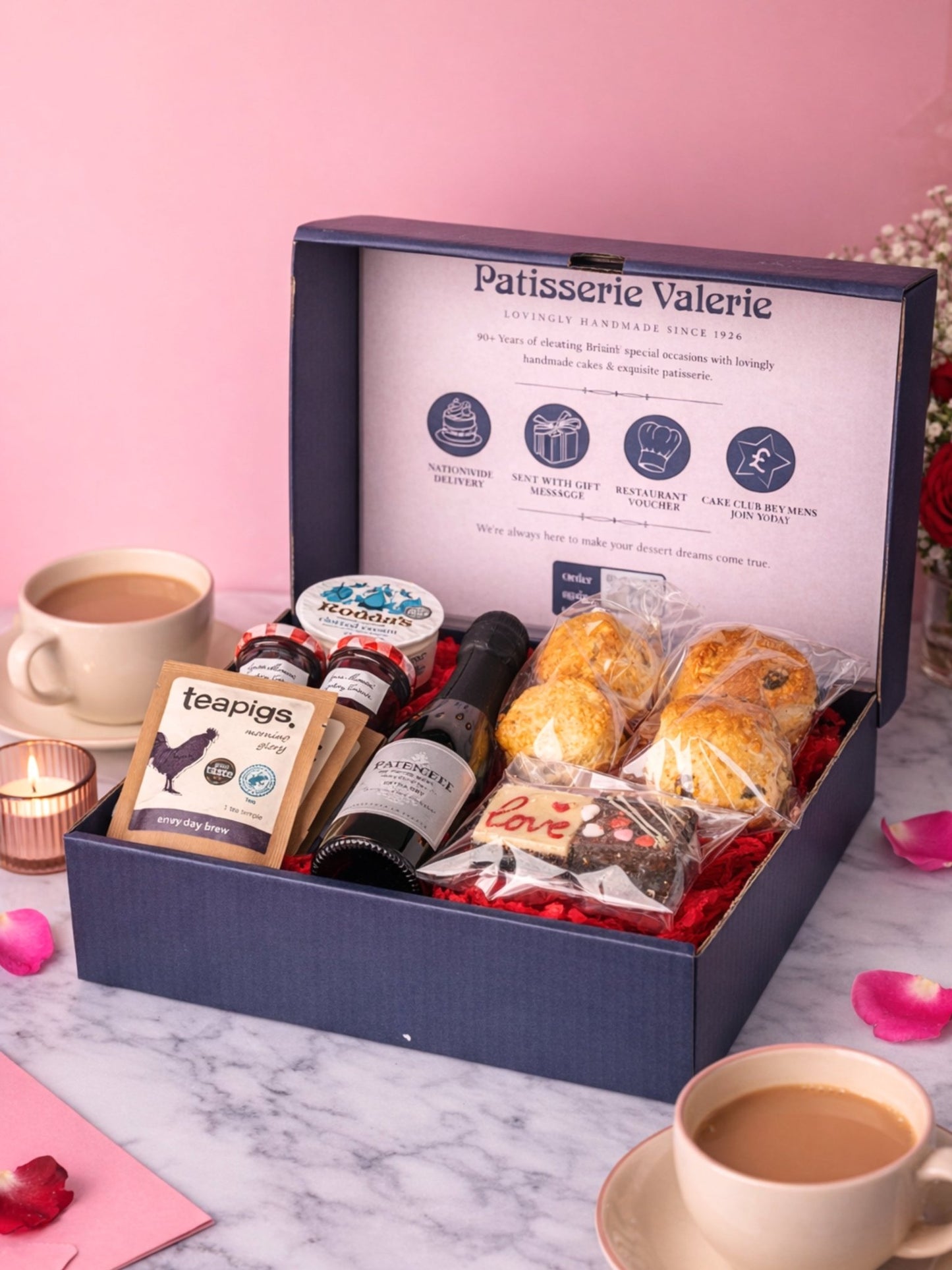 Valentine's Prosecco Cream Tea - Patisserie Valerie