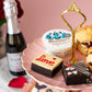 Patisserie Valerie's handmade Valentine's Prosecco Cream Tea cake delivery 