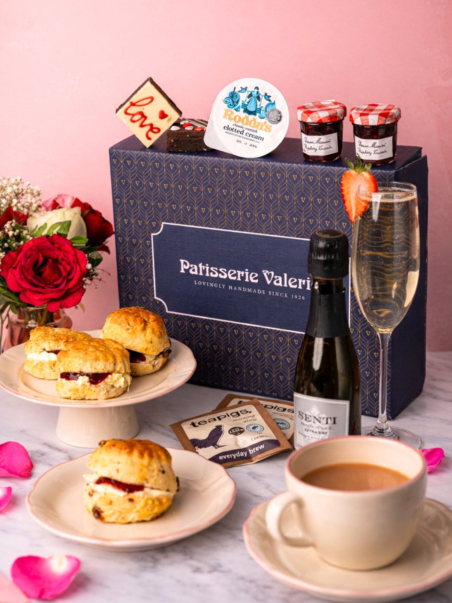 Valentine's Prosecco Cream Tea - Patisserie Valerie