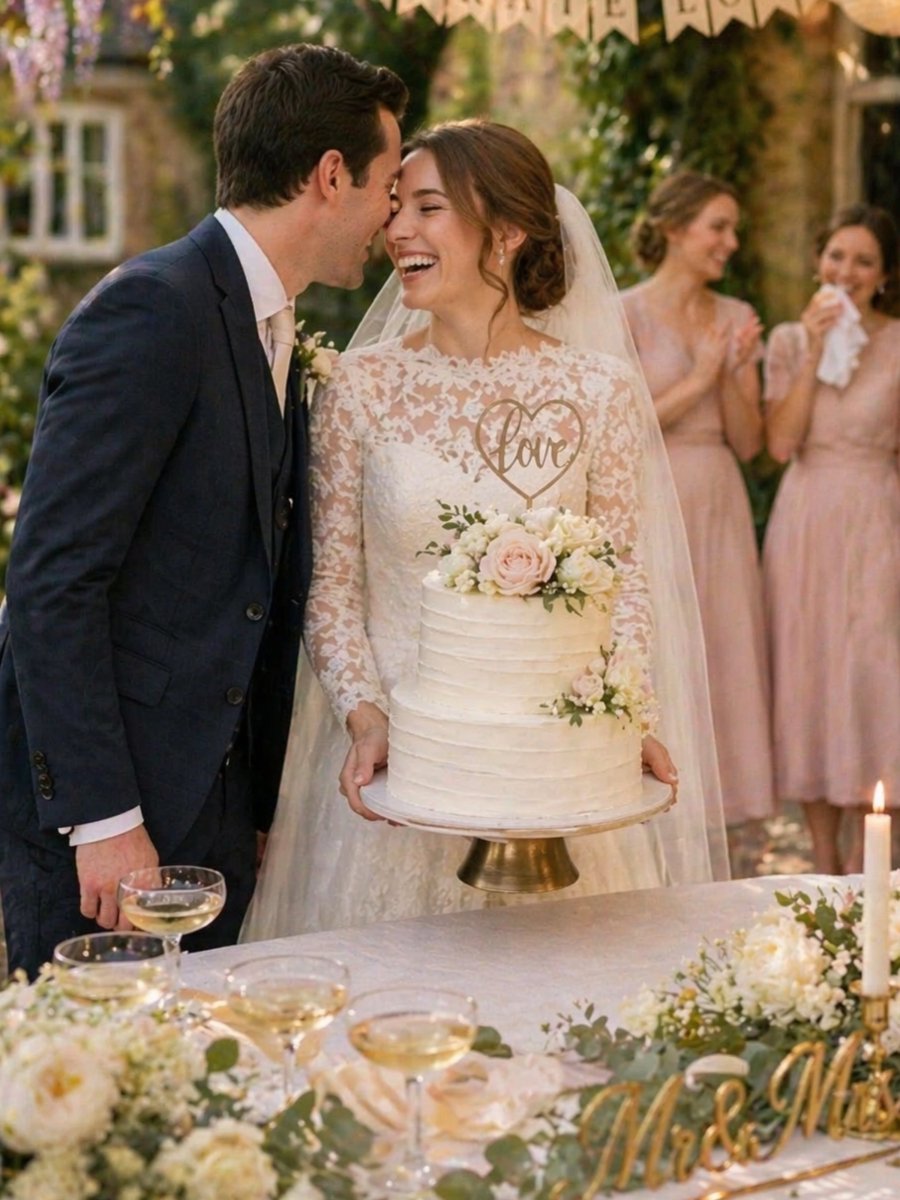 Vanilla Two Tier Wedding Cake - Patisserie Valerie