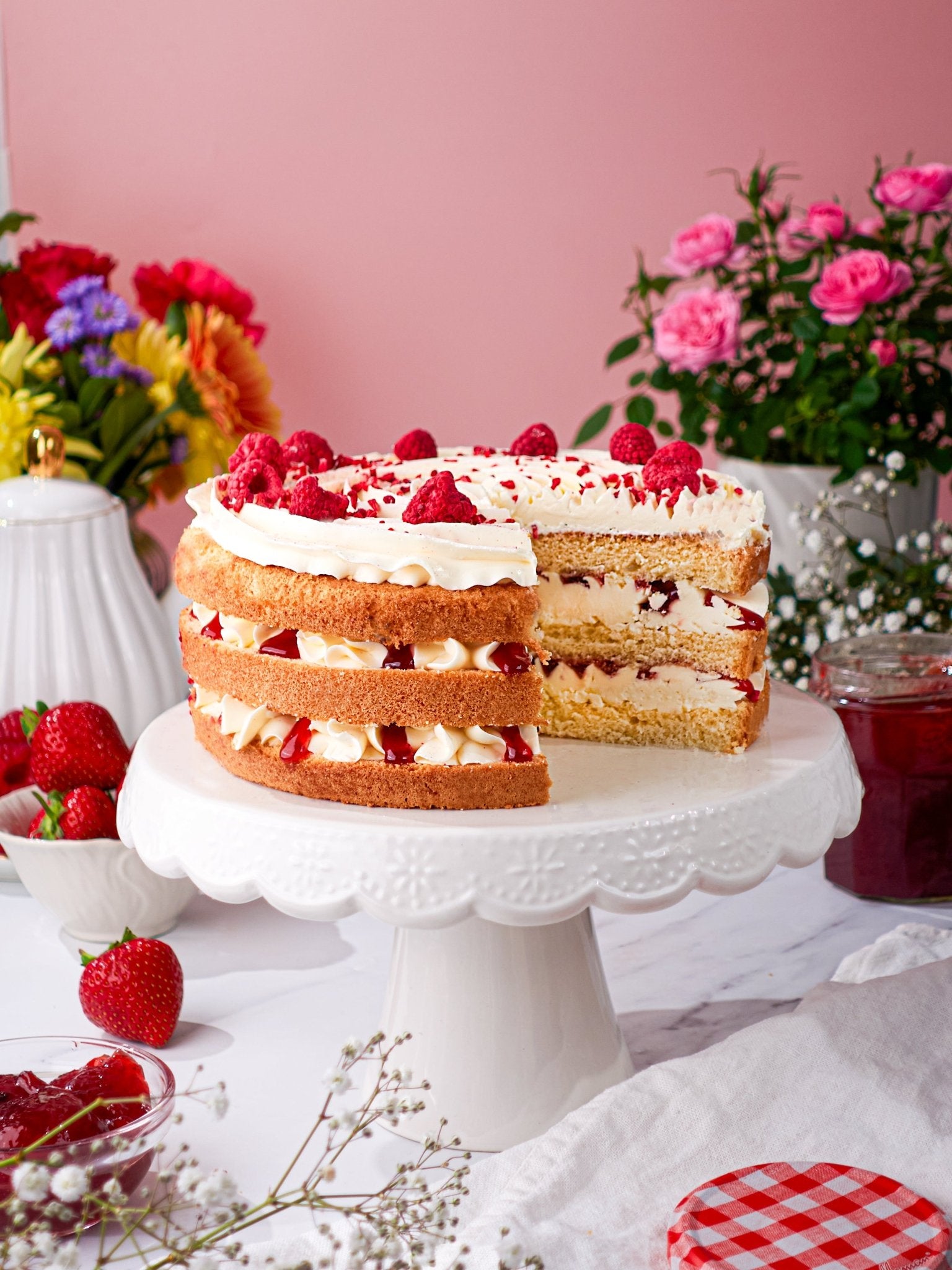 Victoria Sponge Cake - Patisserie Valerie