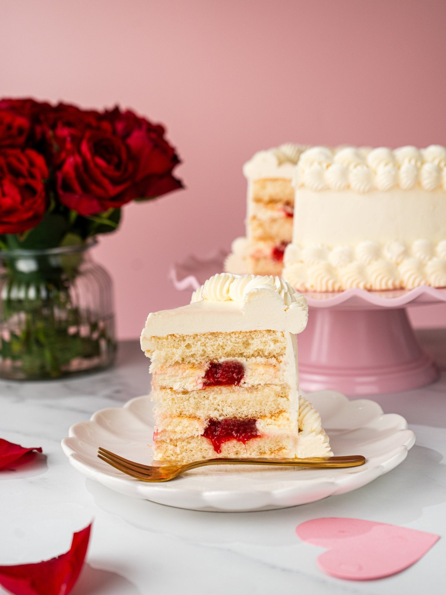 Vintage Heart Cake - Patisserie Valerie