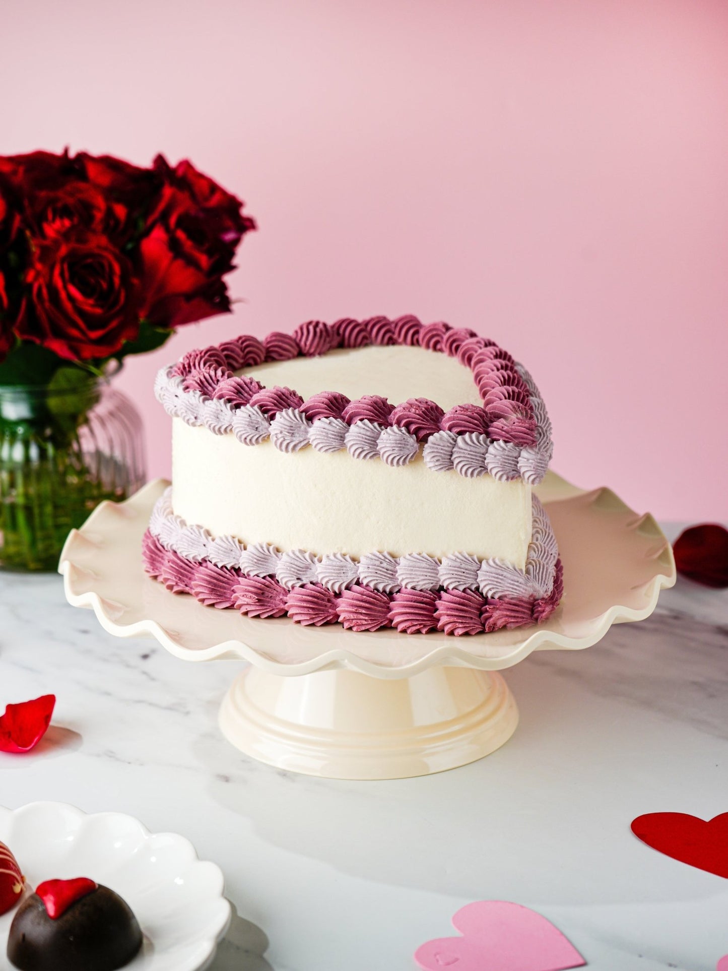 Vintage Heart Cake - Patisserie Valerie