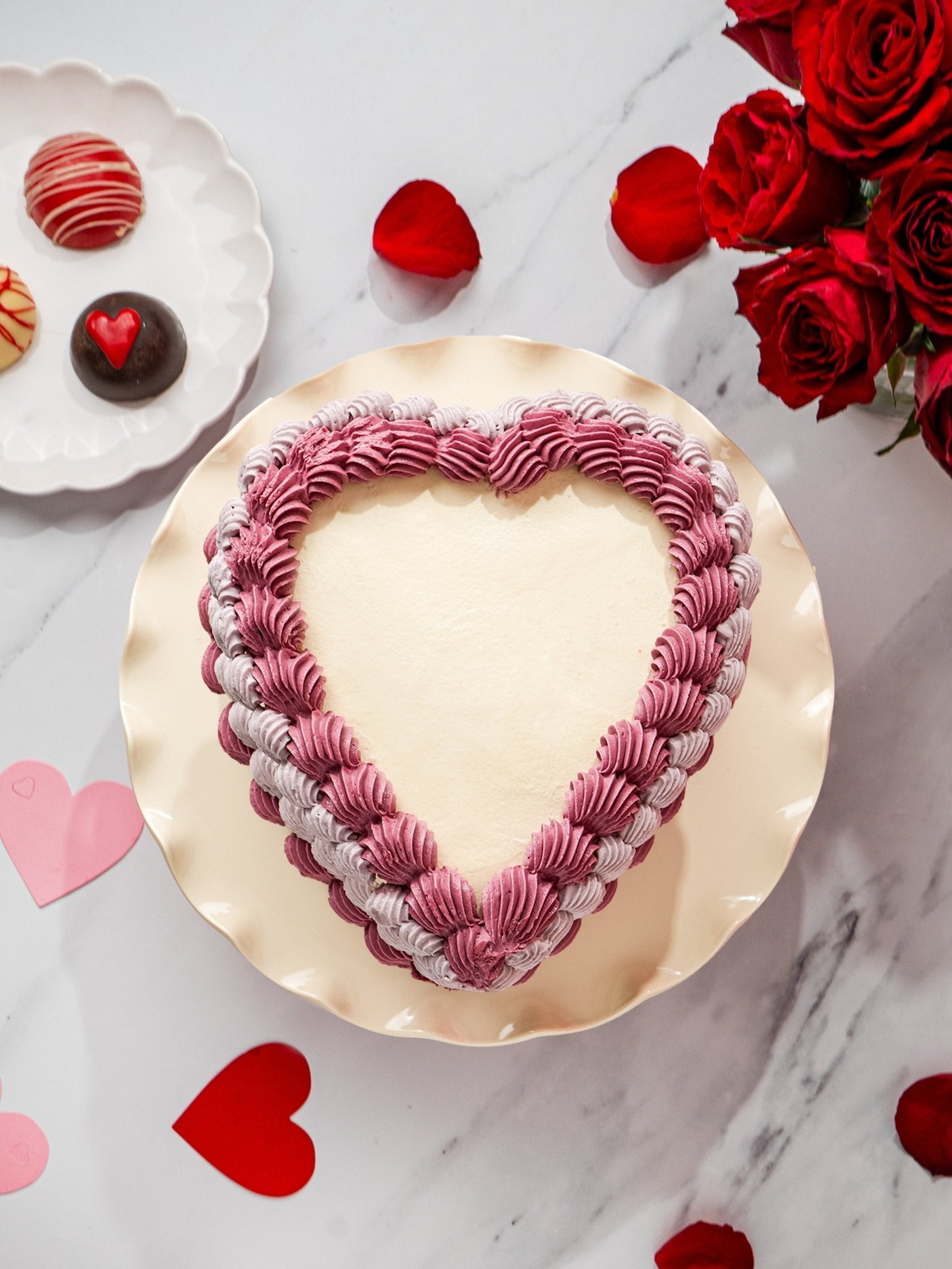 Vintage Heart Cake - Patisserie Valerie