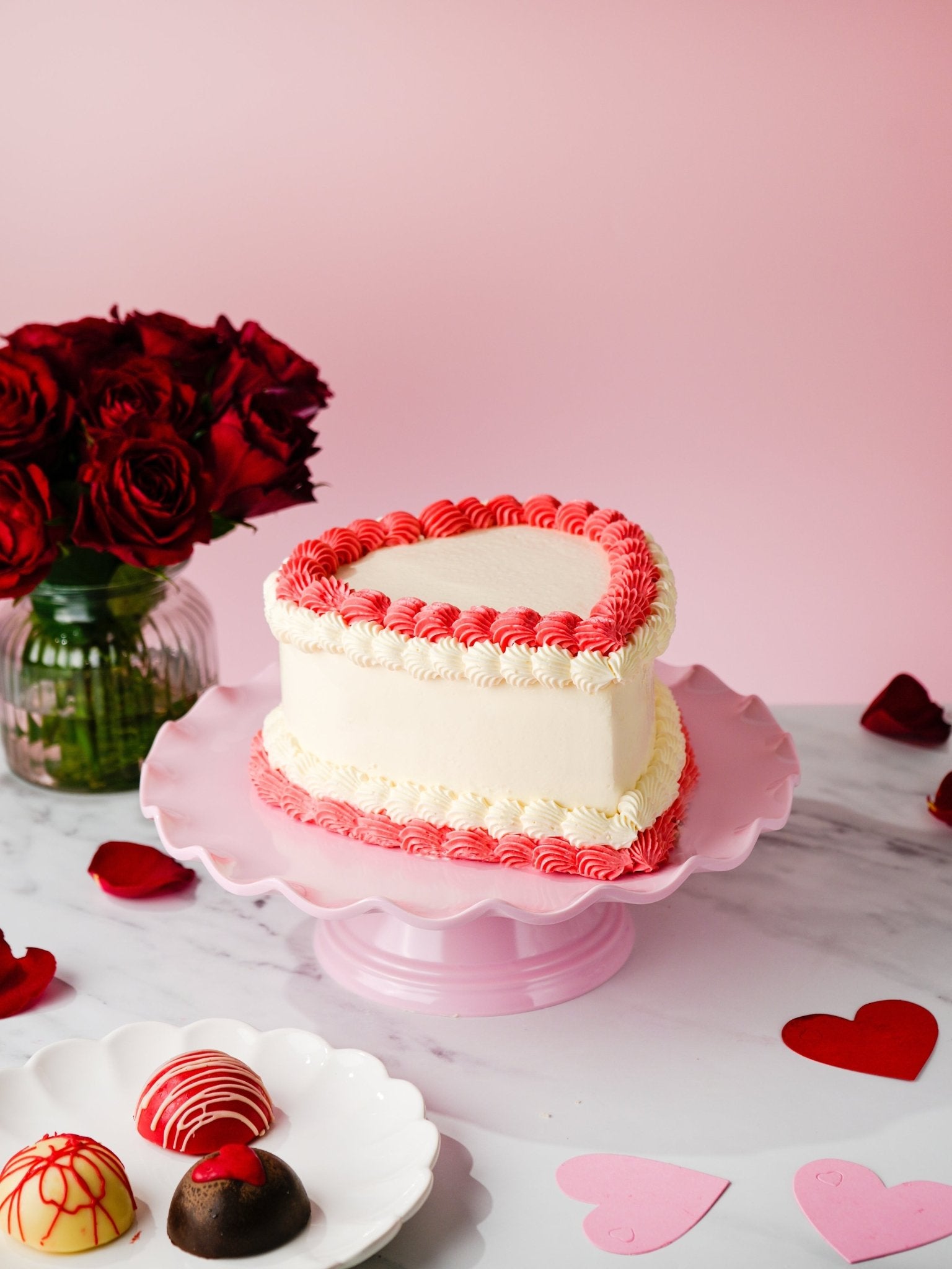 Vintage Heart Cake - Patisserie Valerie