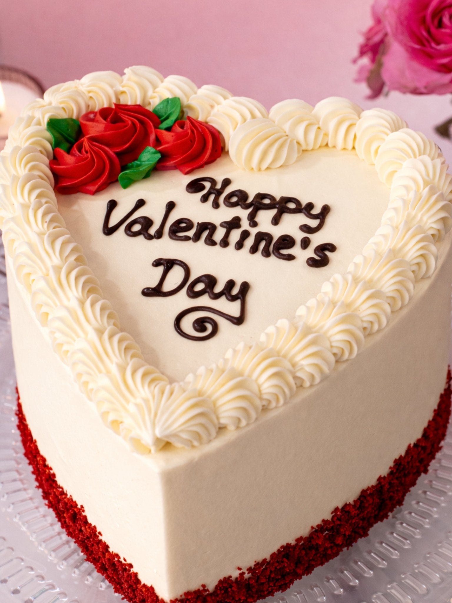 Vintage Valentine's Heart Cake - Patisserie Valerie