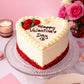 Vintage Valentine's Heart Cake - Patisserie Valerie