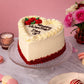 Vintage Valentine's Heart Cake - Patisserie Valerie