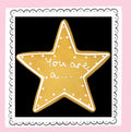 Biscuiteers You Are A Star Letterbox Biscuit
