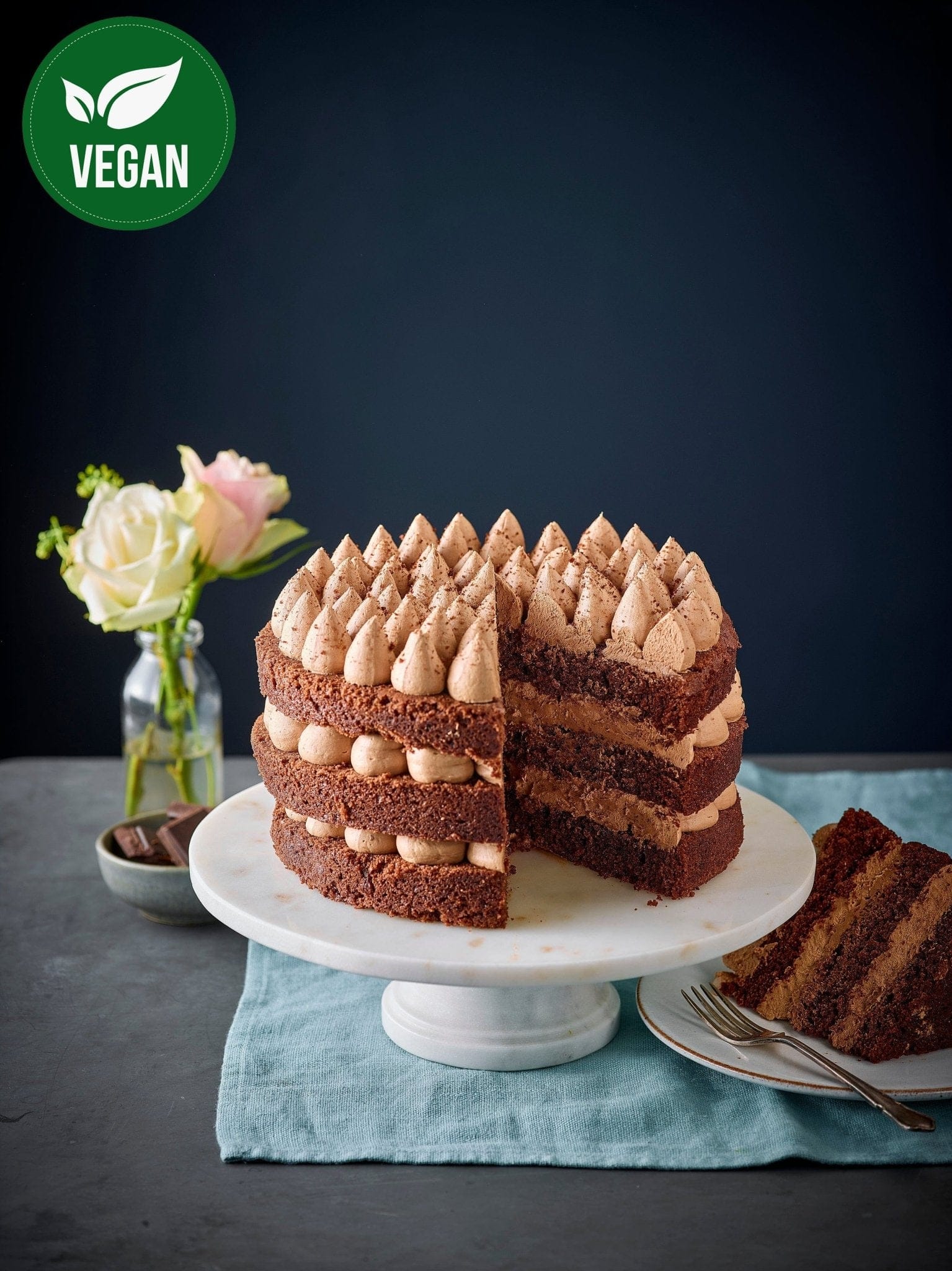 Plant-based Chocolate Cake - Patisserie Valerie